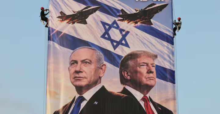 Bibi Netanyahu and  US President Donald Trump. (Screenshor from https://en.ilsole24ore.com/)