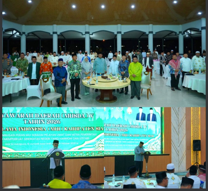 Musda V MUI Siak Jadi Momentum Regenerasi Ulama, Perkuat Peran dan Pelayanan Umat